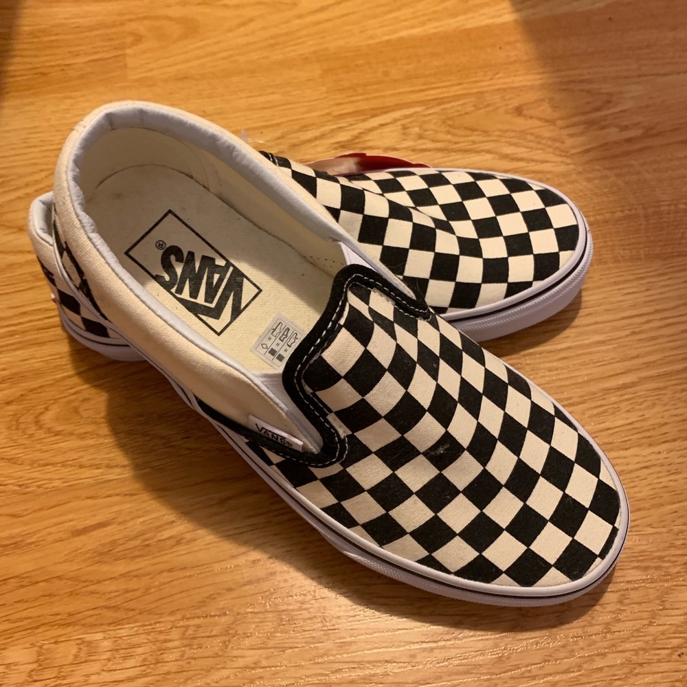 Black and White Checkers Vans